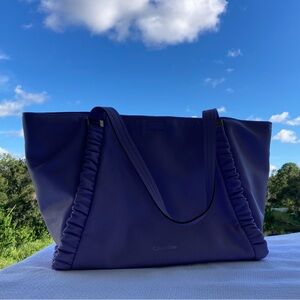 Calvin Klein  Purple Tote Bag